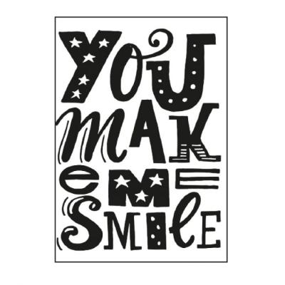 Paperfuel Embossingfolder - You Make Me Smile